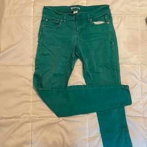 Express teal jeans